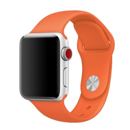 Apple Watch Series 4 44 mm klockarmband i silikon - Orange