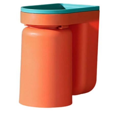 Tannbørsteholder Veggmontert Praktisk Selvklebende Tannbørsteholder oransje 1 stk