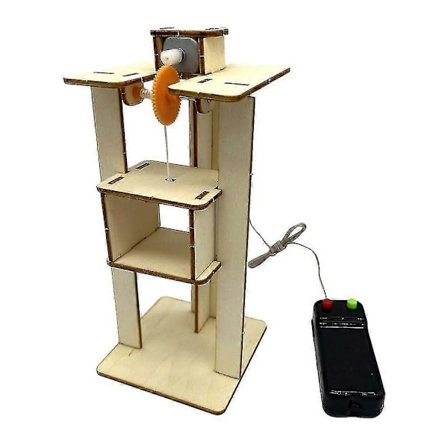 1 Sæt DIY Lade Elevatorlegetøj Pædagogisk DIY Elevatorlegetøj Træ Elevator Børnelegetøj[PL]