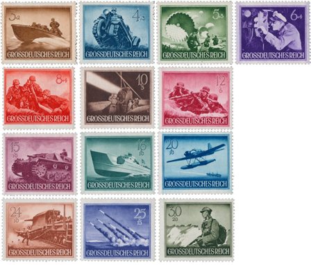 Tyske Rige 1944 - MICHEL 873-85 - Postfrisk