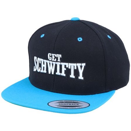 Scenes - Svart snapback Keps - Get Schwifty Black/Teal Snapback @ Hatstore