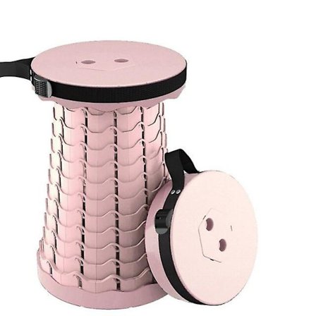 Bærbar Camping Stol Plast Teleskopisk Stol Utendørs Sammenleggbar