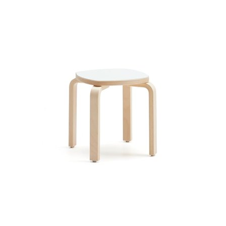 Children's stool VIDE, white laminate, H 350 mm