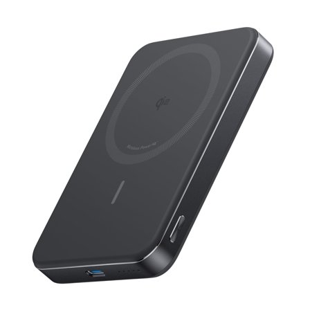 Anker MagGo Powerbank 10.000mAh (sort) USB-C PD 30W, 15W trådløs hurtiglading, MagSafe/Qi2