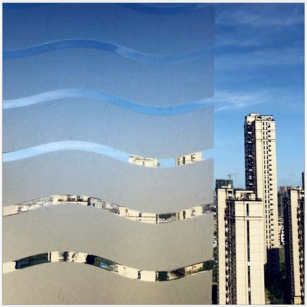 Film til vinduer Anti-indkig 45 x 100 cm - Film til at gøre vinduer mørke