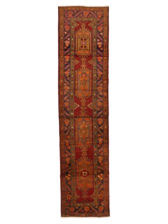 Alfombra Oriental Hamadan 105X430 De Pasillo (Lana, )