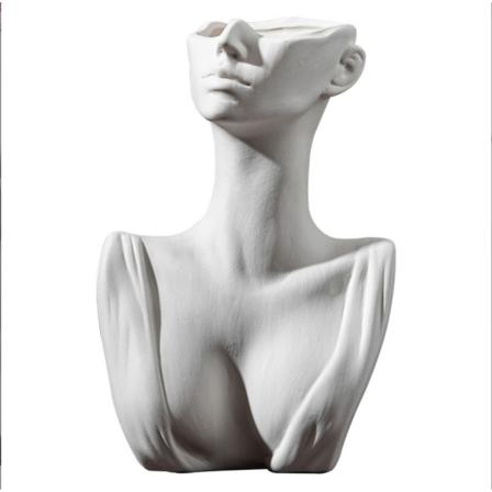Profilperson pixel brændende vase (hun) female