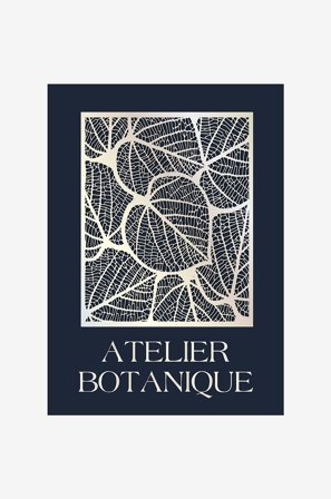Malerifabrikken - Poster Atelier botanique - Blå - Postere - Fra Homeroom