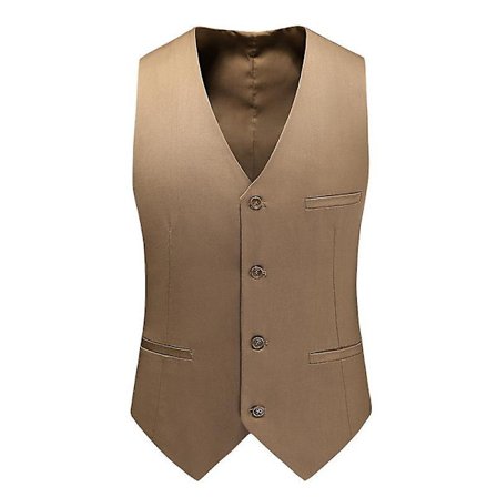 Herre Klassisk Forretningsdrakt Vest, Regular Fit Smokingvest