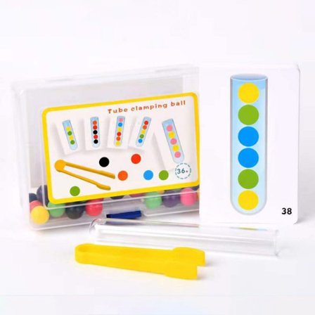 Clip Beads Test Tube Toys ETT PROVTRÖR ETT PROVTRÖR
