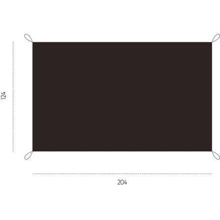 Fjällräven Friluft 2 Footprint OneSize - Lapset - Black - Teltan lisävarusteet