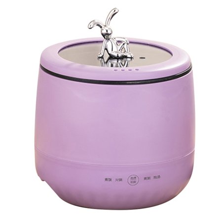 Mini 1.8L Non-stick Smart Elektrisk Riskoger Multigrain Grød Gryde EU Stik 220V Lilla