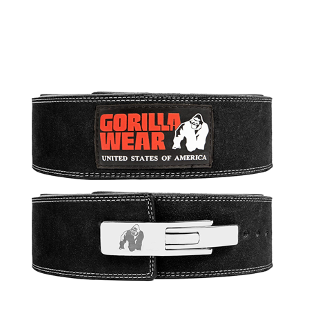 Gorilla Wear Gear 4 Inch Træningsbæltehåndtag Sort - Bodyman.dk