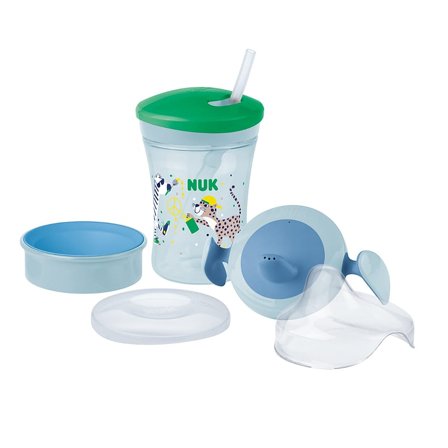 NUK Drikkesæt Blå, Børn & Forældre, Service, Kopper Og Drikkedunke