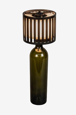 Jotex - Bordlampe Bottle Usb 28 cm Svart - Kjøp Utebelysning hos Jotex