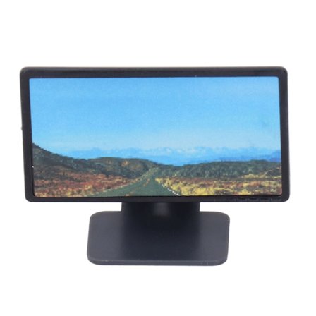 1 12 Dockskåp Miniatyr TV med Livfulla Verklighetstrogna Detaljer Utmärkt Utförande Dockhus Tillbehör Dekoration Gåvor