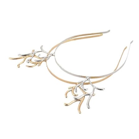 2 st Metall Hårband Jul Ren Pannband Jul Horn Hårband Ren Öron Pannband Jul Ren Hårband