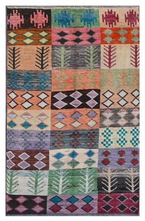 106X175 Dywan Moroccan Berber - Afghanistan Nowoczesny (Wełna, Afganistan) Carpetvista