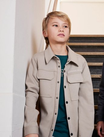 Indian Blue Jeans T-Shirt Chest And Backprint - Green - 128