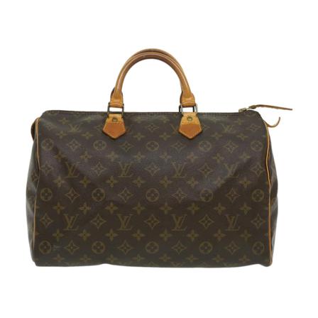 Louis Vuitton Vintage, Pre-owned Speedy 35 Monogram Handbag Bruin, Dames, Maat:ONE Size