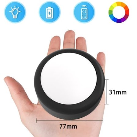 LED spotlights 13 farger dimmer fjernkontroll 6-pakning—pa