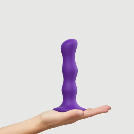 DILDO GEISHA BALLS PURPLE - M - strap-on-me