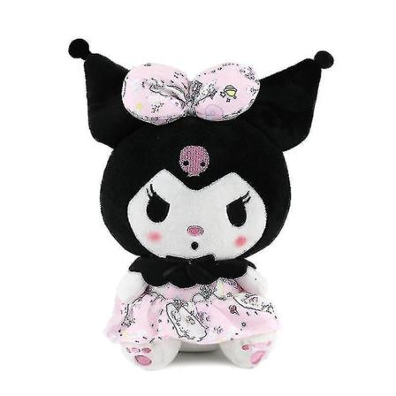 Rion söpö halauspehmolelu täytetty Kuromi-hahmo täytetty tyynymallisto Db Pink Skirt