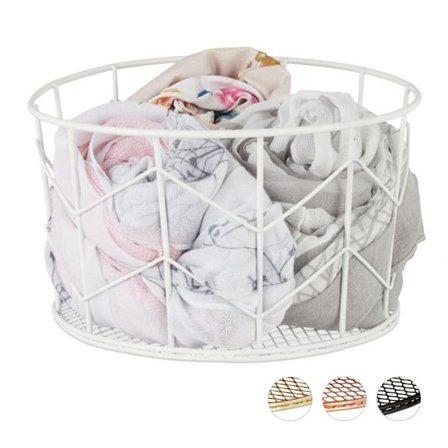 Rund korg av metalltråd