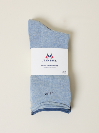 Jean Paul - 3 pk sokk - Dame - Blå - Tilbehør - 36-39