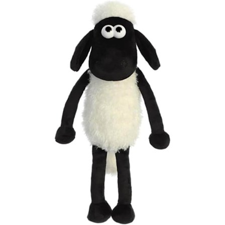 Shaun the Sheep 61173 20 cm Blødt Legetøj, Sort og Hvid, 20 cm, Egnet til Voksne og Børn