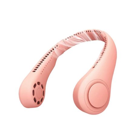 Bärbar Halsfläkt - Handsfree Bladfri Fläkt - Laddningsbar 3-Hastighets