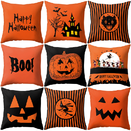 Happy Halloween Boo Smile Pumpkin Witch Cover Släng Case