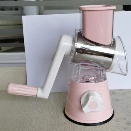 Manuaalinen pyörivä rumpuvihannesleikkuri Monitoiminen käsikampi viipaloija ja raastin keittiötyökalu