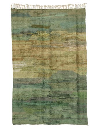 Käsinsolmittu Berber Moroccan - Beni Ourain 221X334 Villamatto Matto