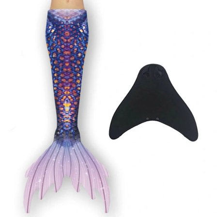 【PP】Havfruehale for jenter med monofinne lilla purple-FA- purple 120