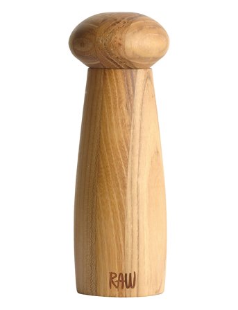 Aida | Raw Teak Ceramic Pepper Grinder | 18 CM x 6