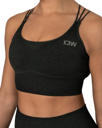 ICANIWILL Women's Evolution Seamless Sports Bra Women undergarment Green XS