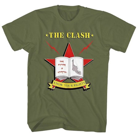 The Clash T Shirt Know Your Rights Tour â€?2 The Clash Shirt