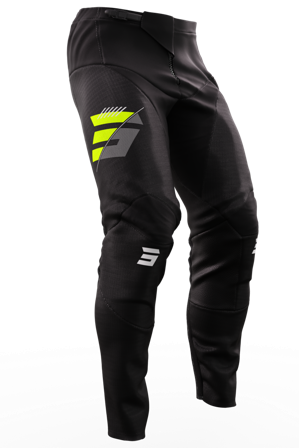 Pantaloni Motocross Shot Speck negru/galben neon 26