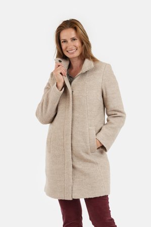 BRANDTEX - Uld Frakke - Champagne