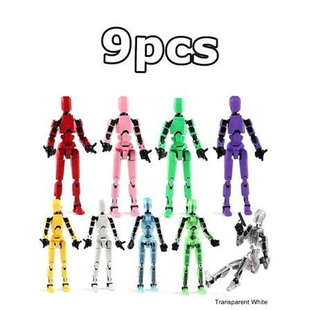 2/3/9 ST-Lyckliga Dockor 13 Dukke, Flere Stylingkombinasjoner Robotmodell, Billig Julegave, Kul Robotdukke Skrivebordsdekorasjon