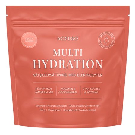 Nordbo Multi Hydration Instant Powder 100 g, Helse & Madvarer, Vitaminer, Multivitaminer