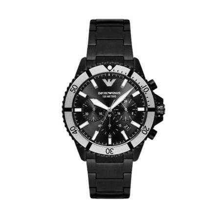 Emporio Armani Watch , Zwart , Heren , Maat: ONE Size Horloges