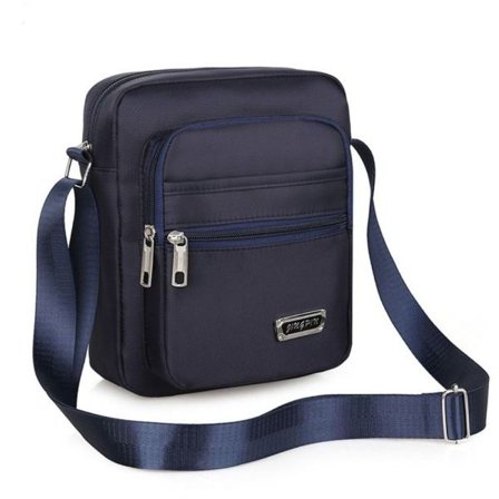 Herr Crossbody-väskor Axelväska BLÅ 4 DRÄCKDRÅGOR 4 DRÄCKDRÅGOR blå 4 dragkedjor-4 dragkedjor