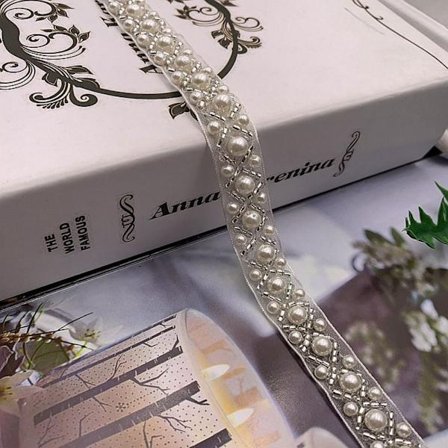 1 Yard Pearl Braid Spetsband Spetskant D D