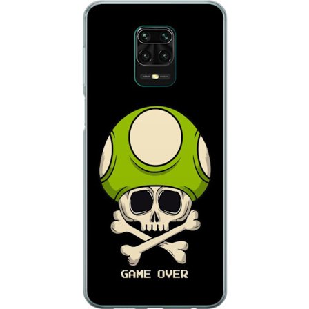 Yhteensopiva Puhelinkuori Xiaomi Xiaomi Redmi Note 9 Pro Pelimotiivi, jossa on kuolonsyöjä ja vihreä sieni retro pelityylillä ja tekstillä game o
