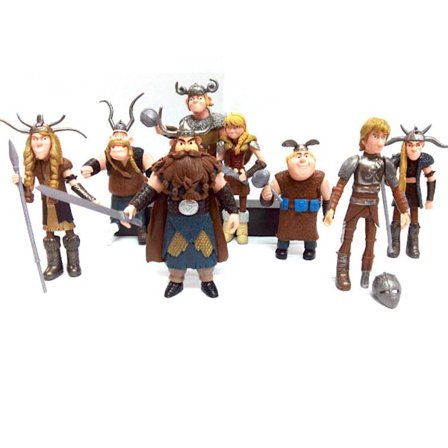 5 stk./lot Tannløs Drage Anime Figur Leketøy Samleobjekter Modeller 10-13cm