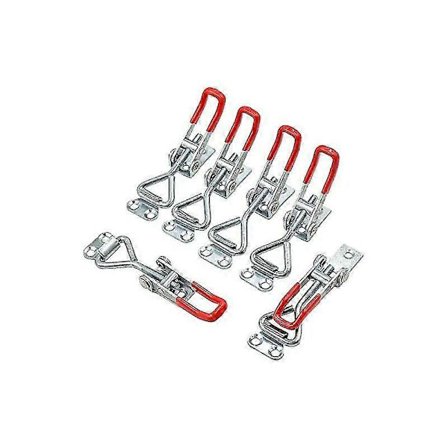 Med spak, set med 6 låsklämmor