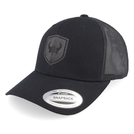 Vikings - Noir trucker Casquette - Viking Horned Helmet Black Trucker @ Hatstore