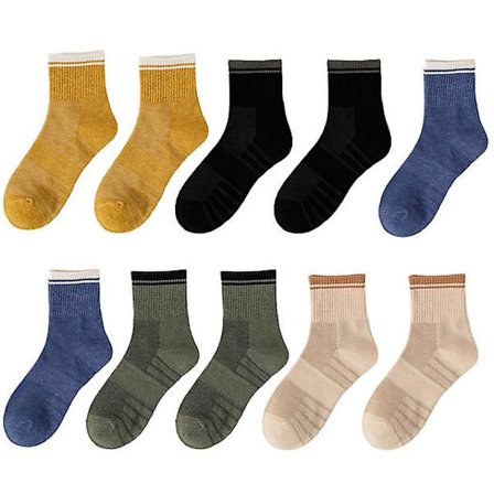 10 Pack Herre Bomuldsstrømper Mesh Åndbar Kort Casual Sokker Sommer Sports Sokker Absorber Sweat Ankel Sokker Sæt-farve Mix,eur Størrelse 39-45